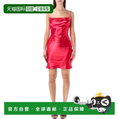 1h可退 香港直邮Balmain 巴尔曼 女士 缎面迷你连衣裙 GF1R2480VI