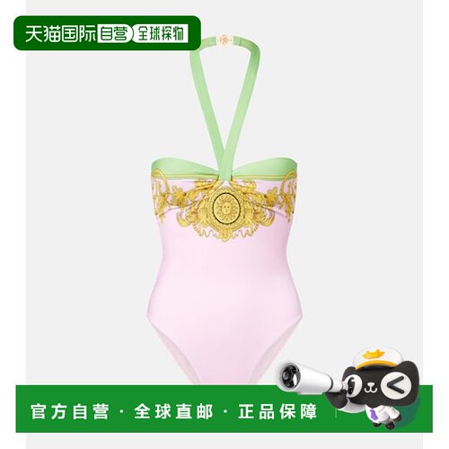 香港直邮versace 范思哲 女士 印花挂脖泳衣 colorful花色 舒适时