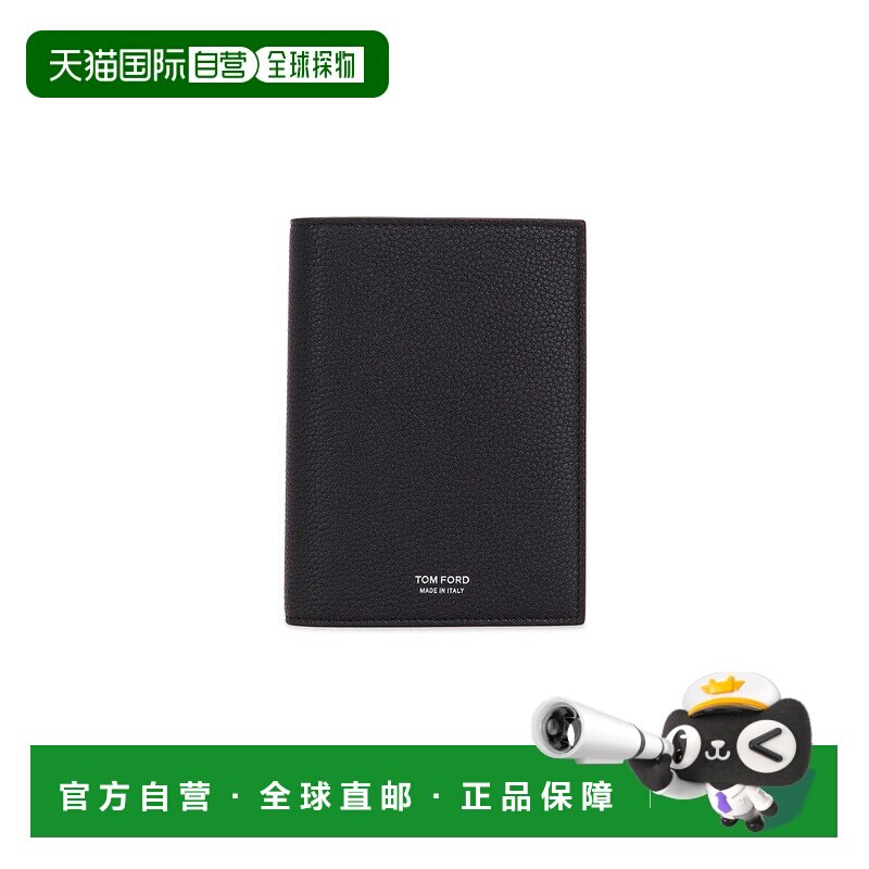 香港直邮Tom Ford 汤姆 福特 男士 T Line 柔软粒纹皮革护照夹 Y0