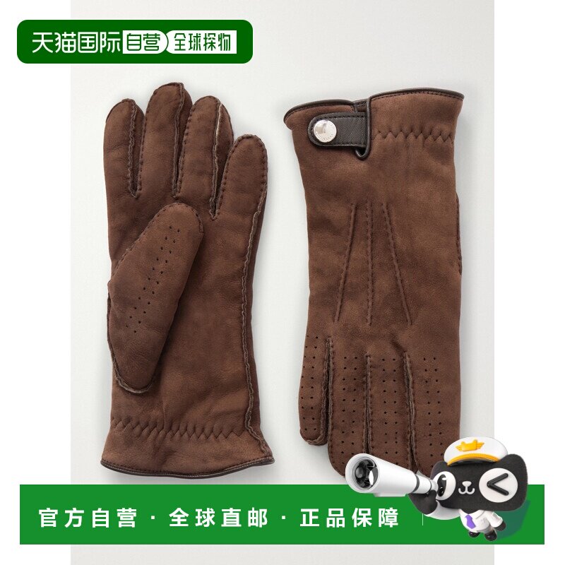 香港直邮Brunello Cucinelli 布内罗 古奇拉利 男士 绒面革手套 M