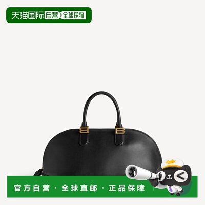 欧洲直邮Bolero 中号保龄球包（黑色/李子色）单肩包手提包