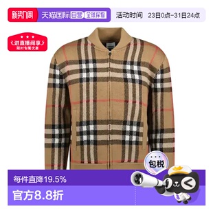 欧洲直邮burberry/博柏利  毛衣内搭针织衫开衫男款拉链羊毛外套