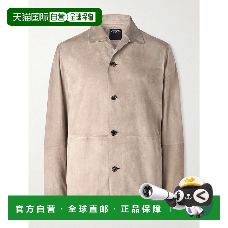 香港直邮zegna 杰尼亚 男士 Chore 绒面革夹克 UGPSIA2G190PN02