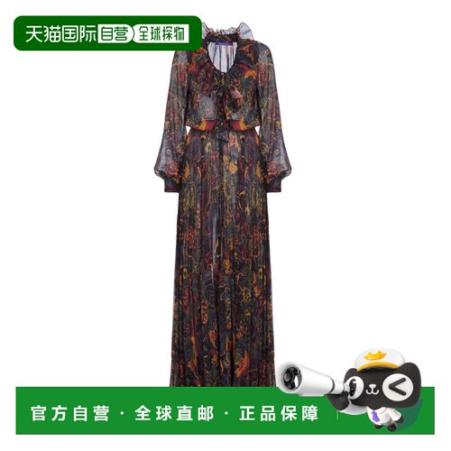 1h可退 美国直邮ralph lauren 拉尔夫劳伦 女士 Catia 印花长款连