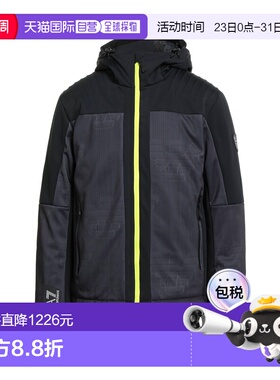 1h可退 香港直邮Ea7 男士 Shell 夹克 black黑色 舒适时尚