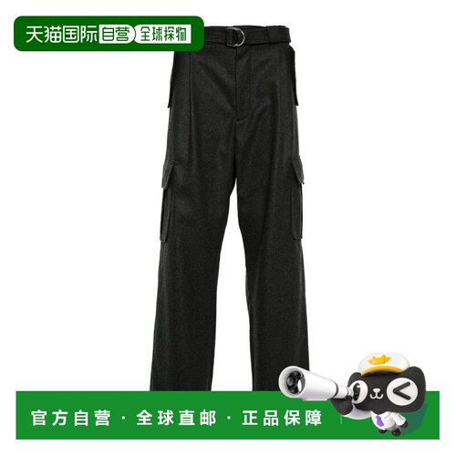 1h可退 香港直邮Prada 普拉达 男士 法兰绒长裤 SPH40715JYSOOOF0