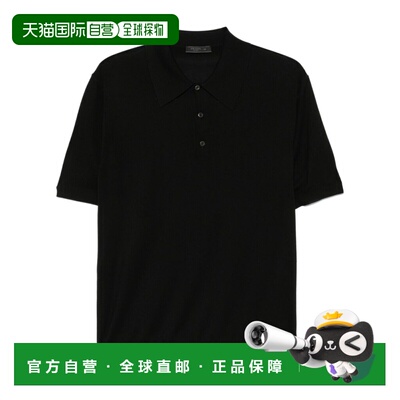 1h可退 香港直邮PRADA 男士T恤 UMB92516AISOOOF0002 CO 黑色 翻P