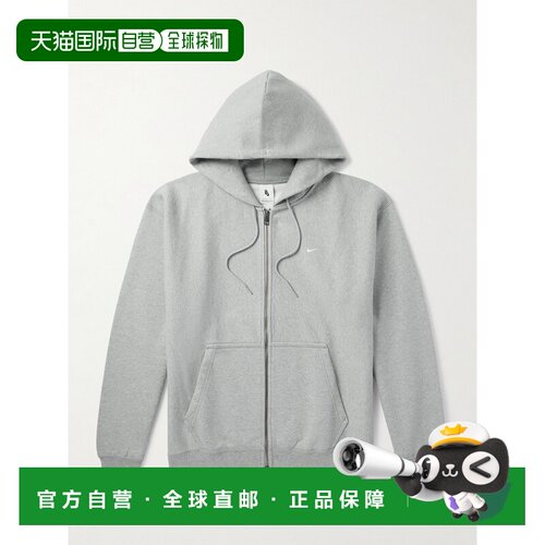 Nike 耐克 男士 Solo '勾'Logo刺绣棉混纺针织连帽衫 HV1