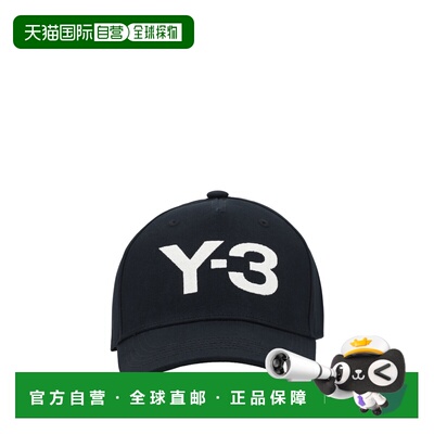 1h可退 香港直邮Y-3 男士 Logoed 棒球帽 JP1142BLACKTALC鸭舌帽