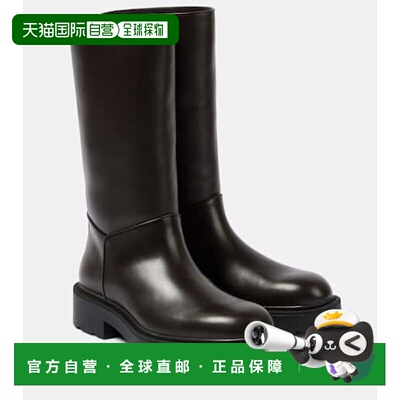1h可退 香港直邮The Row 女士 Nobilis 皮质靴子 brown棕色 舒适