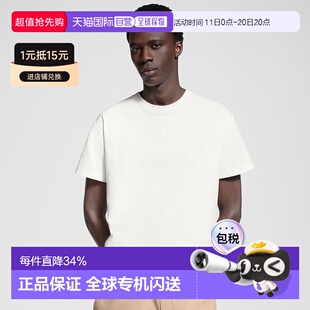 Louis 配礼袋 Vuitton 男士 自营 LV浮雕T恤新款 1h可退