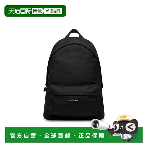 自营欧洲直邮Balenciaga巴黎世家 Explorer男士黑色品牌布贴双肩