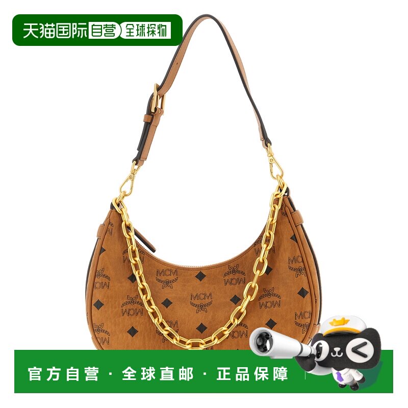 1h可退 香港直邮MCM 女士斜挎包 MWHFATA02CO SS2026 酒红色 Prin