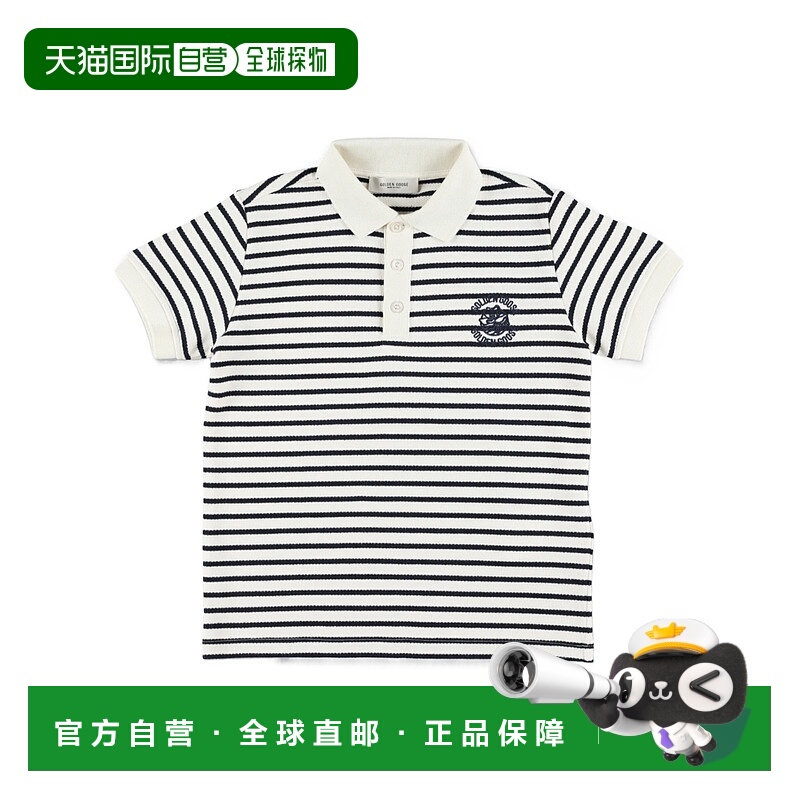 香港直邮Golden Goose Deluxe Brand 条纹 Polo 衫 GKP02055.P002