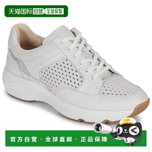 欧洲直邮Clarks 女鞋 低帮板鞋 白色 春夏厚底 Tivoli Walk