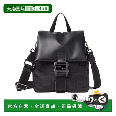 香港直邮FENDI 男士斜挎包 7VA673AVC6F0SAJ SS2026 黑色 Flux 斜