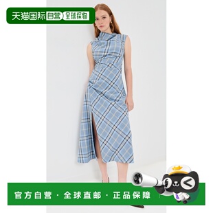 1h可退 香港直邮Simkhai 女士 Burke 垂褶中长连衣裙  舒适时尚