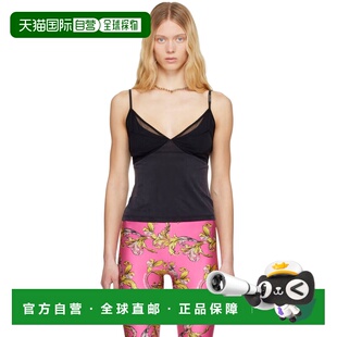 1h可退 香港直邮versace 范思哲 女士 黑色背心 E78HAM212EJ0190E