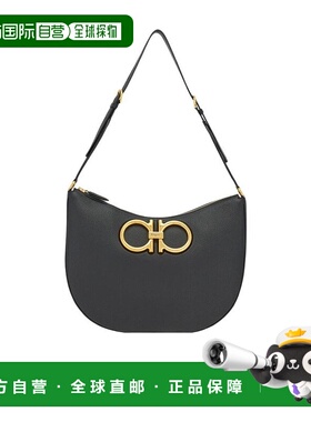 香港直邮Salvatore Ferragamo MAXI GANCIO 半月形单肩包 212886