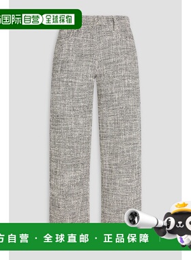 1h可退 香港直邮'S Max Mara 女士 Lira 短款棉混纺花呢直筒裤 23