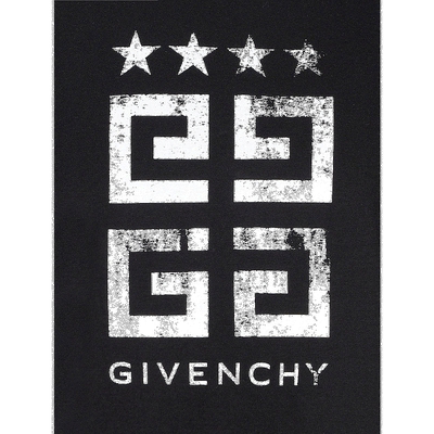 香港直邮Givenchy 4G Stars修身T恤 BM716G3YEL纪梵希男装