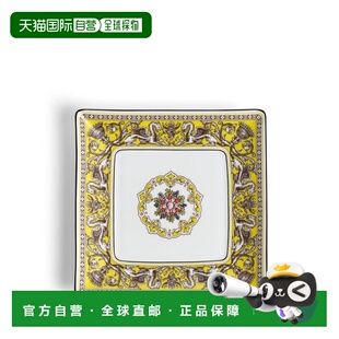 欧洲直邮Wedgwood威基伍德Florentine Citron 罗马柠檬纹方形托盘