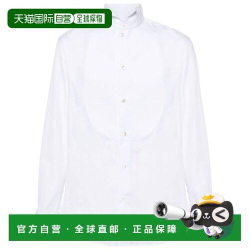 1h可退 香港直邮armani 阿玛尼 男士 SMOKING 棉质衬衫 3CGCC07VT