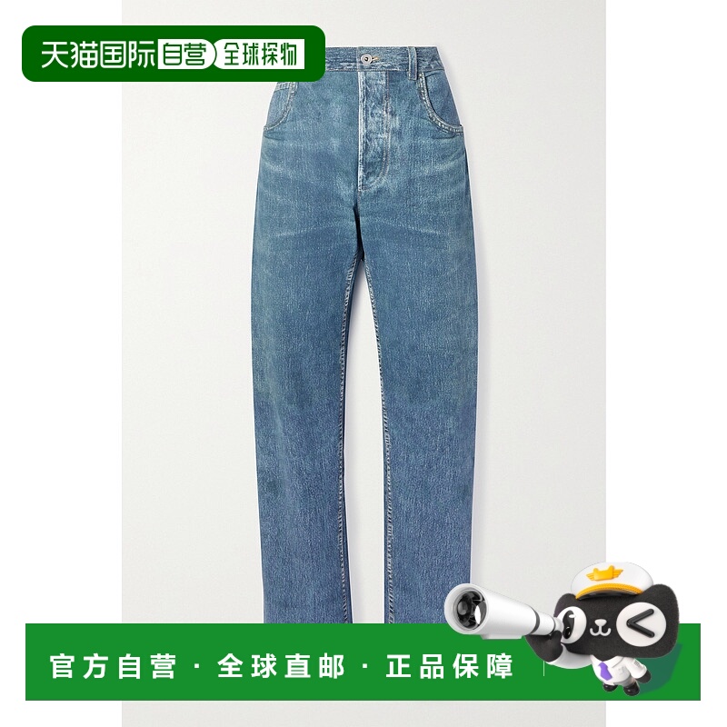 香港直邮Bottega Veneta 葆蝶家 女士 徽标直筒牛仔裤 713843V2BC