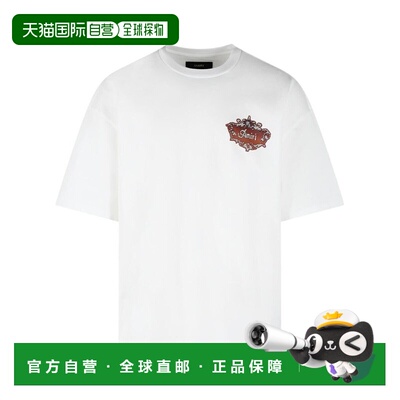 香港直邮AMIRI 男士 标志装饰圆领T恤 AMTOJR1059