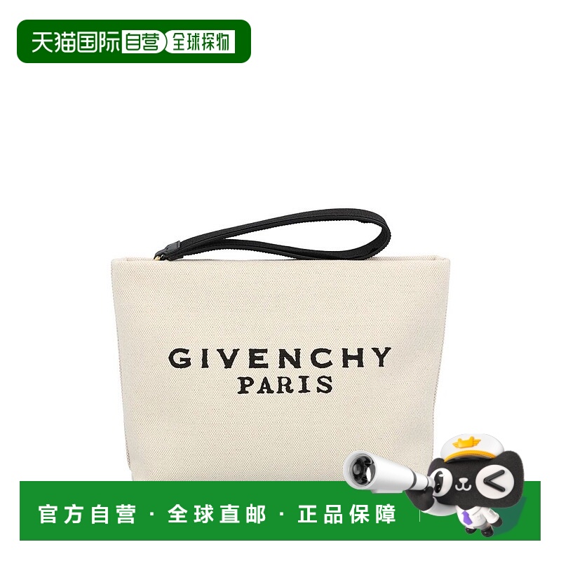 1h可退 香港直邮Givenchy 纪梵希 女士 標誌刺繡腕帶手拿包 BB60P