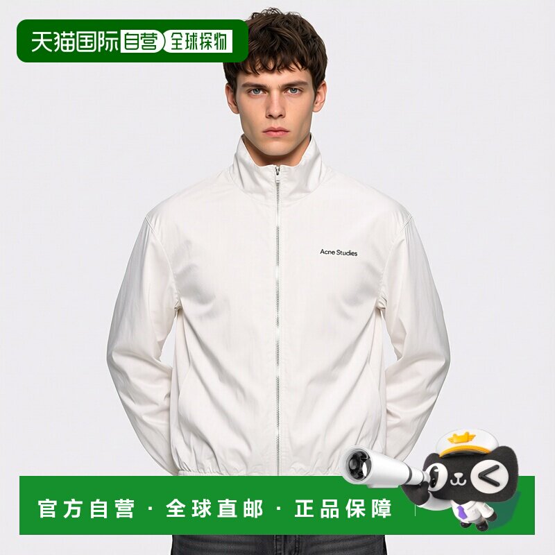 自营欧洲直邮Acne Studios FW25男士白色棉1996logo标识外套夹克图片