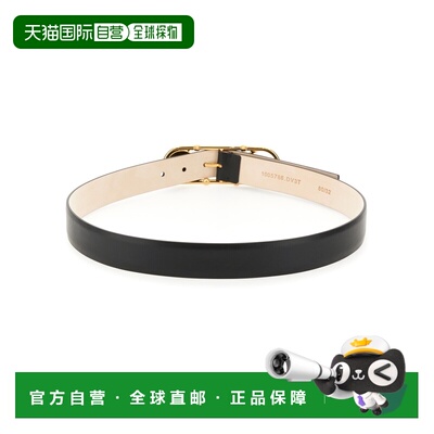 香港直邮VERSACE 女士腰带 1005786DV3T1B00V CO 黑色 SAFETY PIN