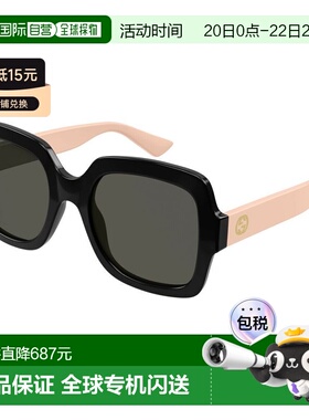香港直邮Gucci 古驰 女士 矩形太阳镜 GG1337S black黑色 舒适时