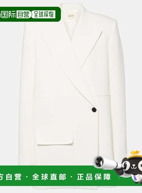 1h可退 香港直邮KHAITE 女士 Jacobson 西装外套 white白色 舒适