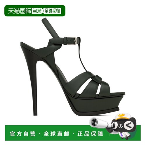 1h可退 香港直邮Saint Laurent TRIBUTE 厚底凉鞋 8598432WN00
