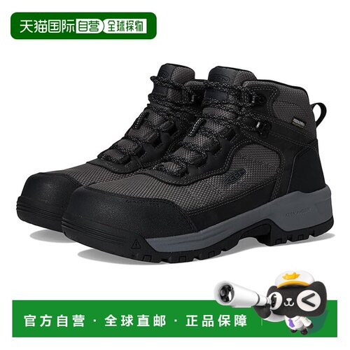 1h可退 香港直邮keen 男士 Skokie 防水工装靴子(Carbon Toe)户外