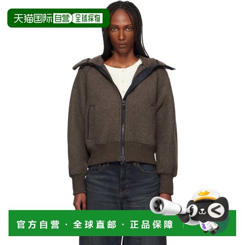 香港直邮Canada Goose 加拿大鹅 女士 棕色黑标系列 Chilliwack