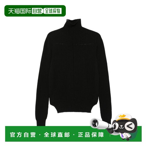 1h可退 香港直邮rick owens 瑞克 欧文斯 女士 黑色毛线衫 RP02F5