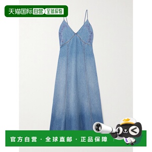香港直邮Chloe 蔻依 女士 长款喇叭牛仔连衣裙 CHC24SDR01152修身