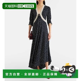 crêpe 1h可退 Amina 女士 波尔卡圆点中长连衣裙 香港直邮RIXO