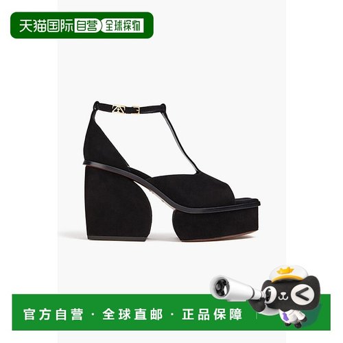 1h可退 香港直邮ZIMMERMANN 女士 绒面革防水台凉鞋 4942F23BL