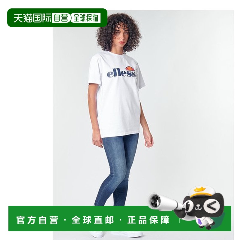 欧洲直邮Ellesse 女士 ALBANY 短袖T恤 白色正品高档时尚百搭舒适