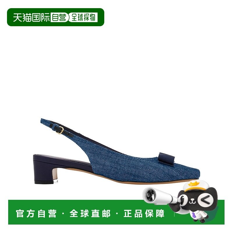 香港直邮Salvatore Ferragamo 标志性蝴蝶结露跟高跟凉鞋 01K117