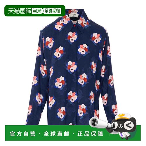 香港直邮FENDI 女士T恤 FS8357AW9HF1W0ABLUE SS202支付后1h可退
