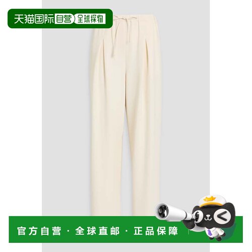 香港直邮THEORY 希尔瑞 女士 绉纱阔腿裤 P0109219RICE
