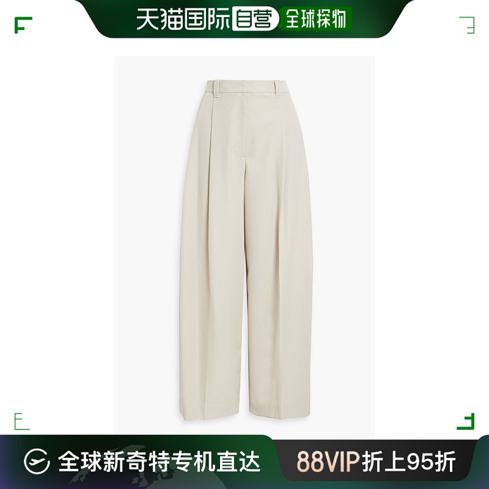 香港直邮3.1 PHILLIP LIM 菲利林3.1 女士 褶裥羊毛混纺斜纹布阔 女装/女士精品 休闲裤 原图主图