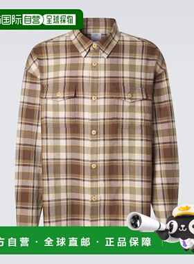 1h可退 香港直邮Visvim 维斯维木 男士 Lumber 格子羊毛亚麻衬衫