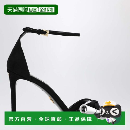香港直邮Prada 普拉达 女士 黑色天鹅绒浅口鞋 1X288O095008F0002