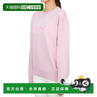 1h可退 香港直邮Givenchy 纪梵希 女士 徽标圆领卫衣 BWJ0213YCX