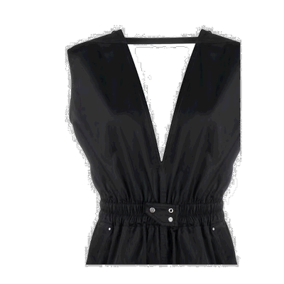 1h可退 香港直邮Rick Owens Drkshdw 黑色连体衣 DS21S2527PW